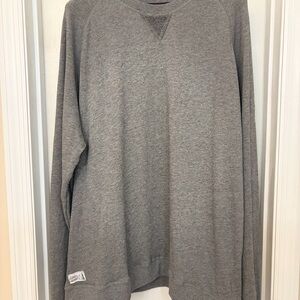 johnnie-O Freeman Sweatshirt Mens 2XL Gray Sweater Crewneck Fleece Pullover